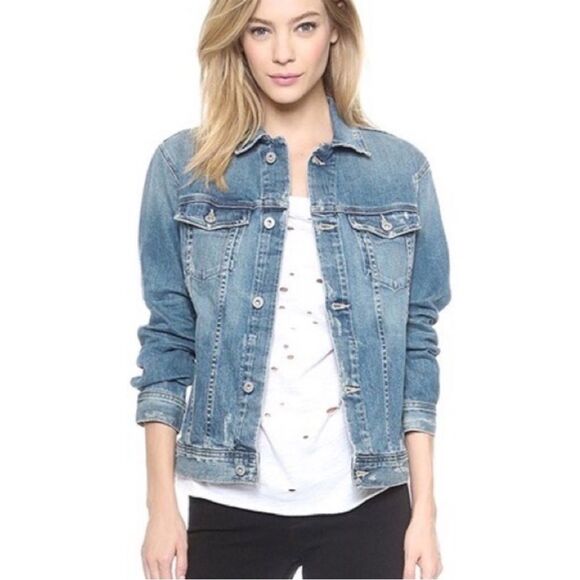 AG Nancy Denim Jacket Adriano Goldschmied - Picture 1 of 8